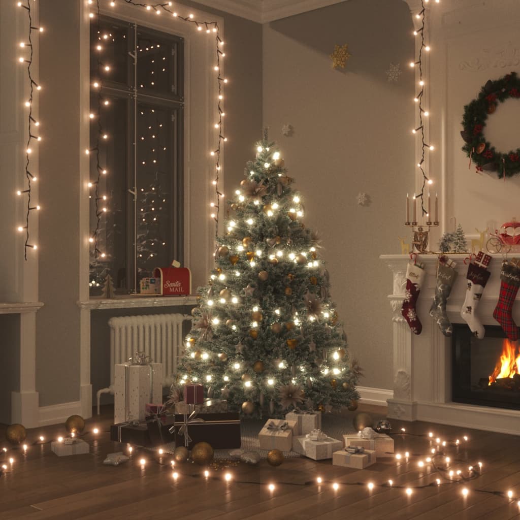 VidaXL Lichtsnoer met 400 LED's met 8 lichteffecten 40 m warmwit