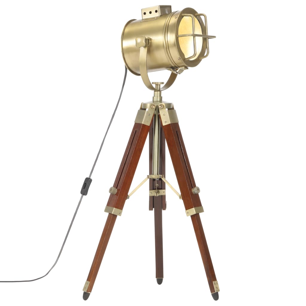 VidaXL Vloerlamp driepoot 69 cm massief mangohout       