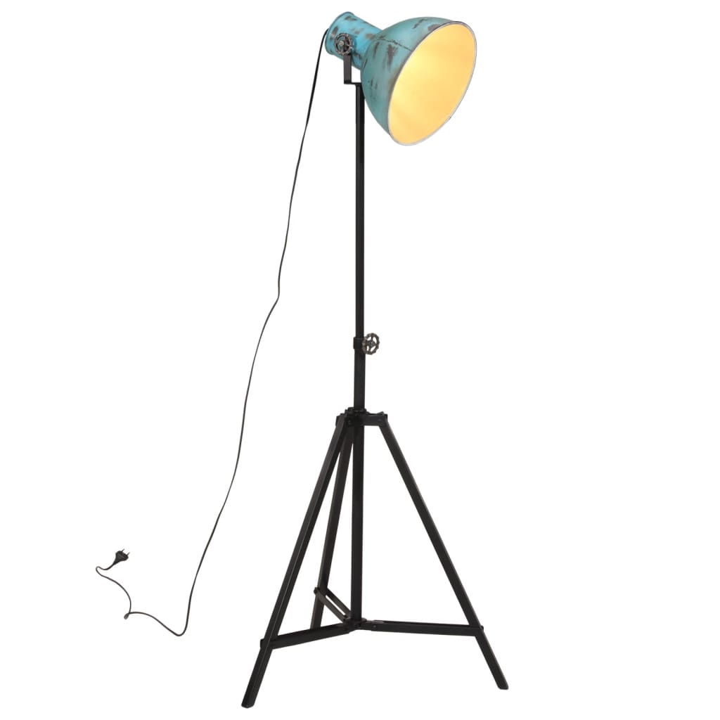 VidaXL Vloerlamp 25 W E27 61x61x90/150 cm verweerd blauw