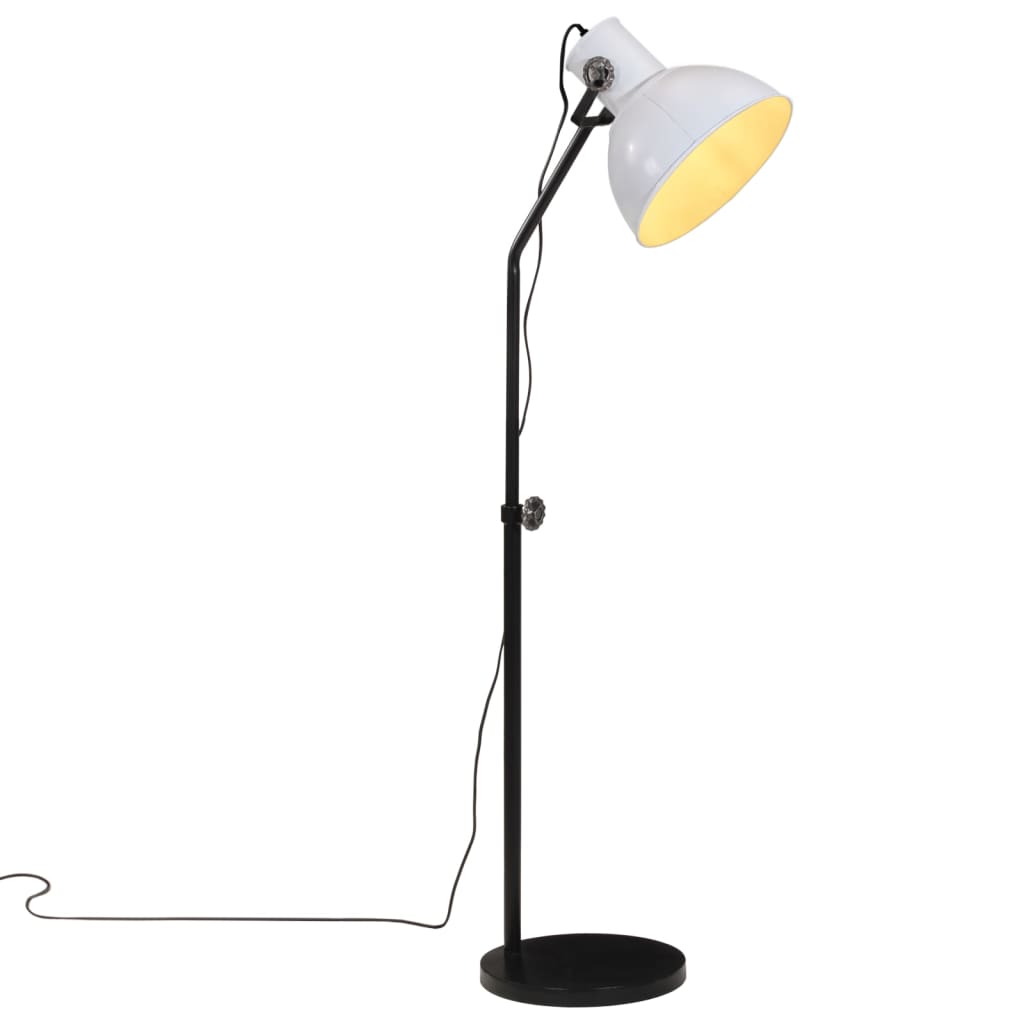 VidaXL Vloerlamp 25 W E27 30x30x90-150 cm wit