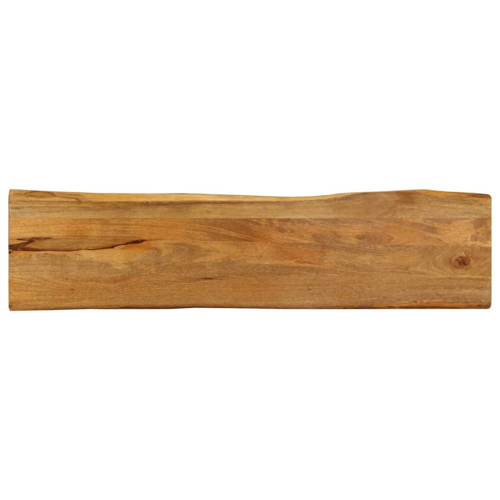 VidaXL Tafelblad met natuurlijke rand 160x40x2,5 cm massief mangohout