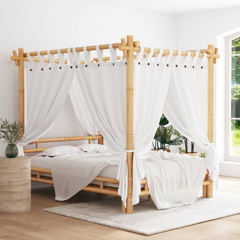VidaXL Hemelbed 140x200 cm bamboe