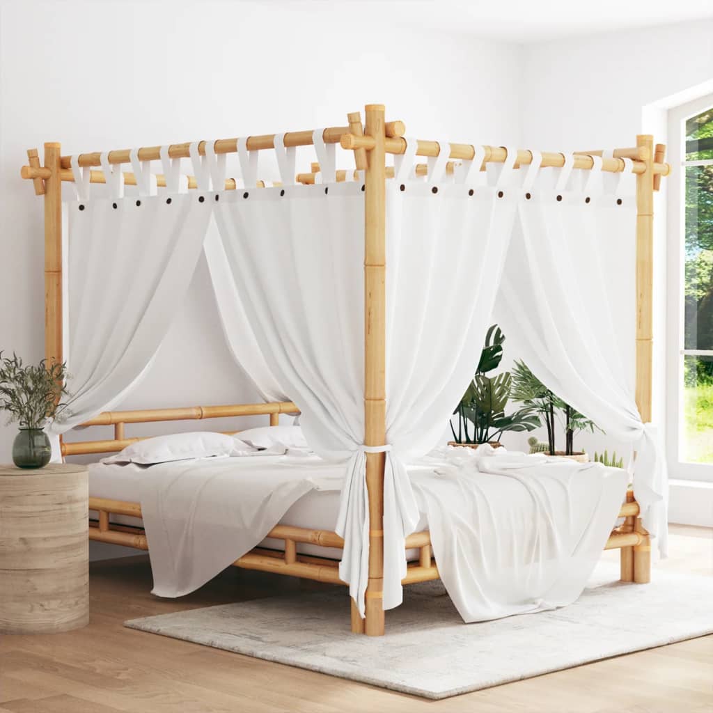 VidaXL Hemelbed 160x200 cm bamboe