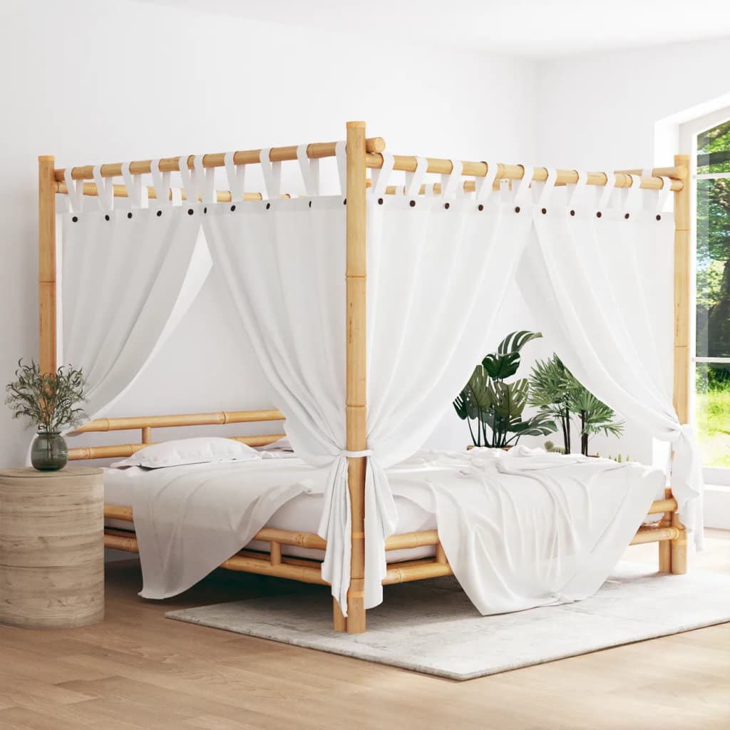 VidaXL Hemelbed 200x200 cm bamboe