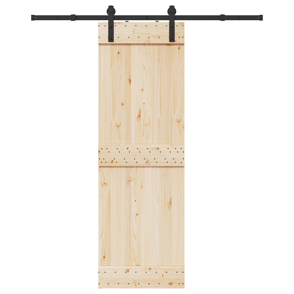 VidaXL Doos met onderdelen voor schuifdeur 183 cm staal zwart