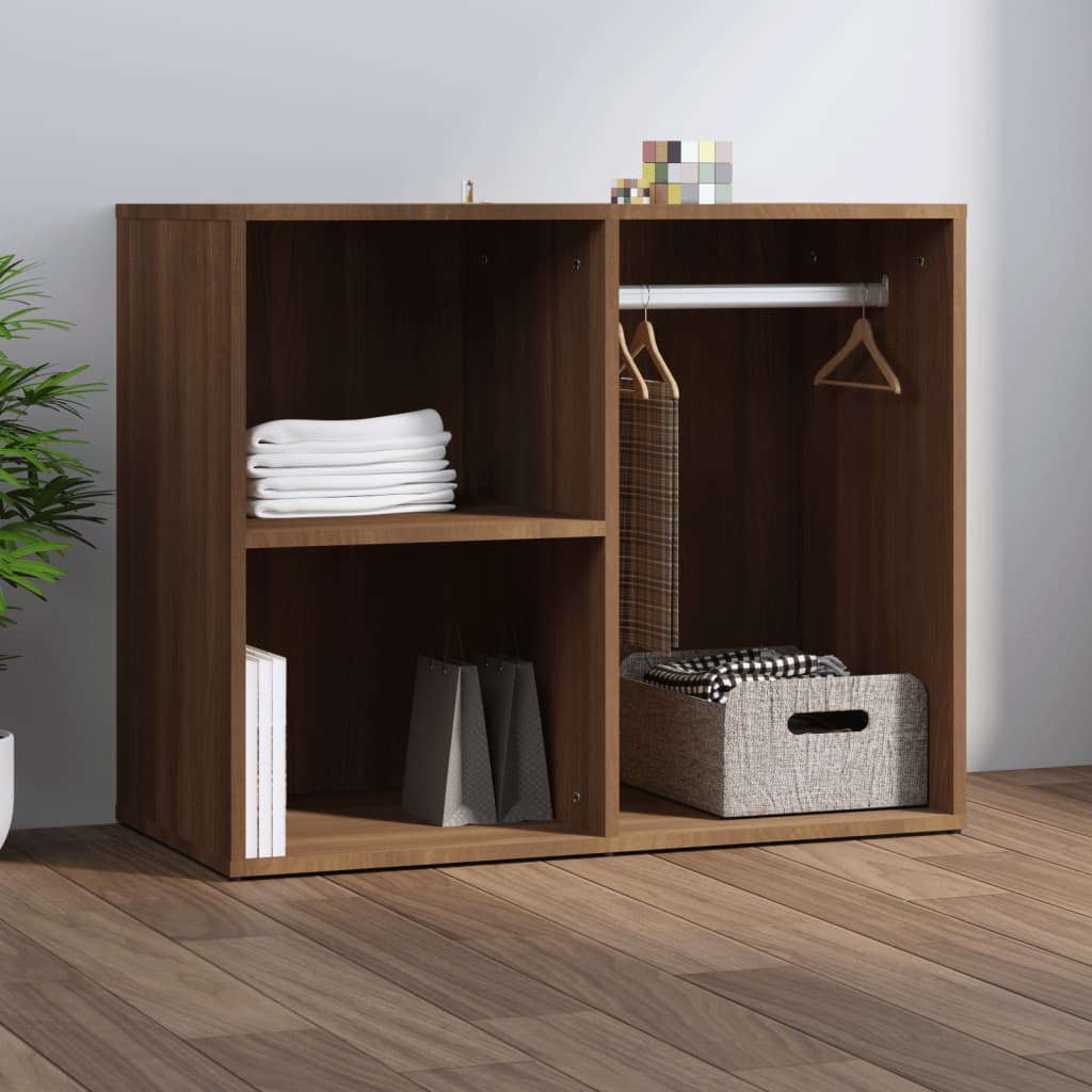 VidaXL Kledingkast 80x40x65 cm bewerkt hout bruin eikenkleur