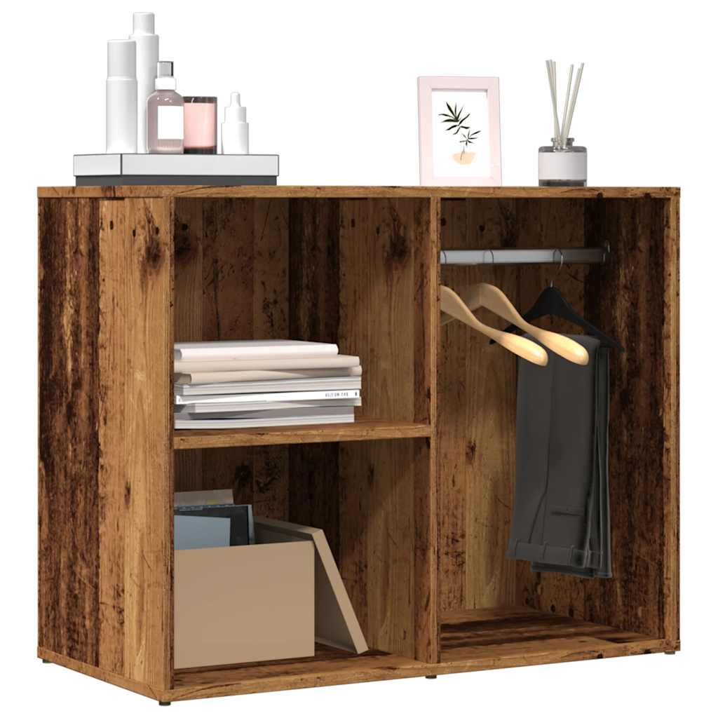 VidaXL Kledingkast 80x40x65 cm bewerkt hout oud houtkleurig