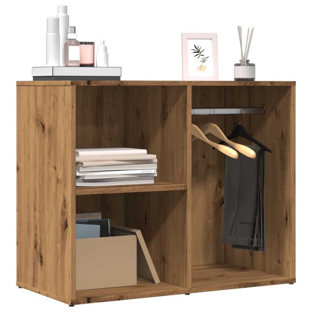 VidaXL Kledingkast 80x40x65 cm bewerkt hout artisanaal eikenkleur