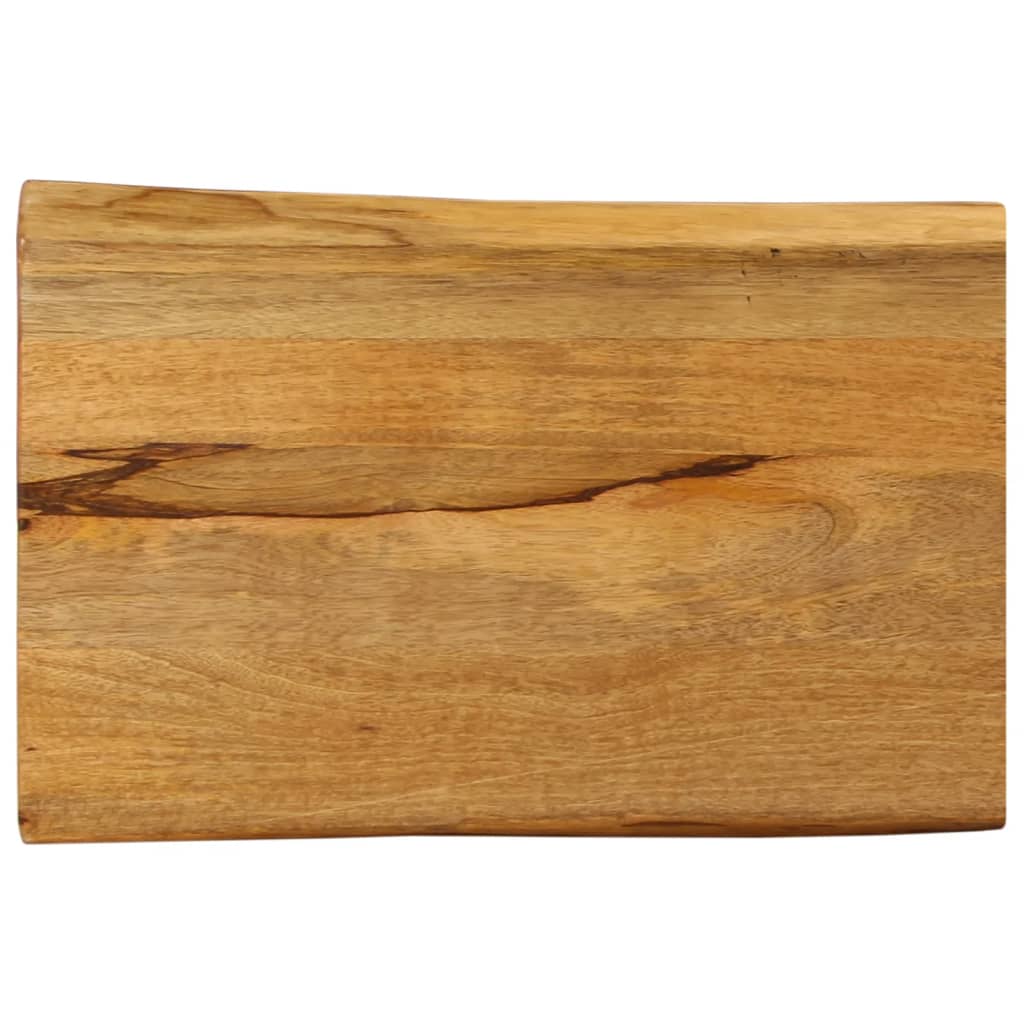 VidaXL Tafelblad met natuurlijke rand 50x40x2,5 cm massief mangohout
