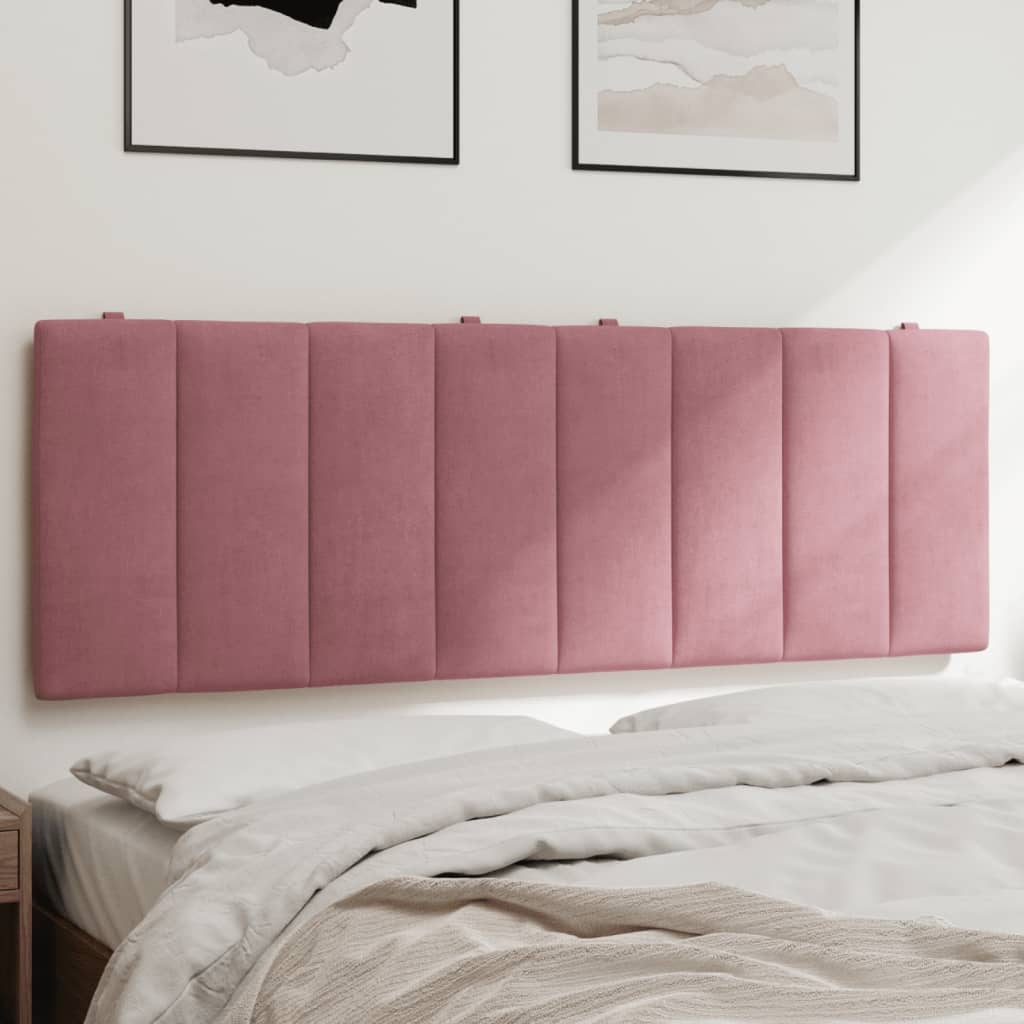 VidaXL Hoofdbordkussen 140 cm fluweel roze