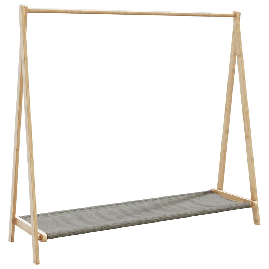 VidaXL Kledingrek met schappen 106x34x102 cm bamboe