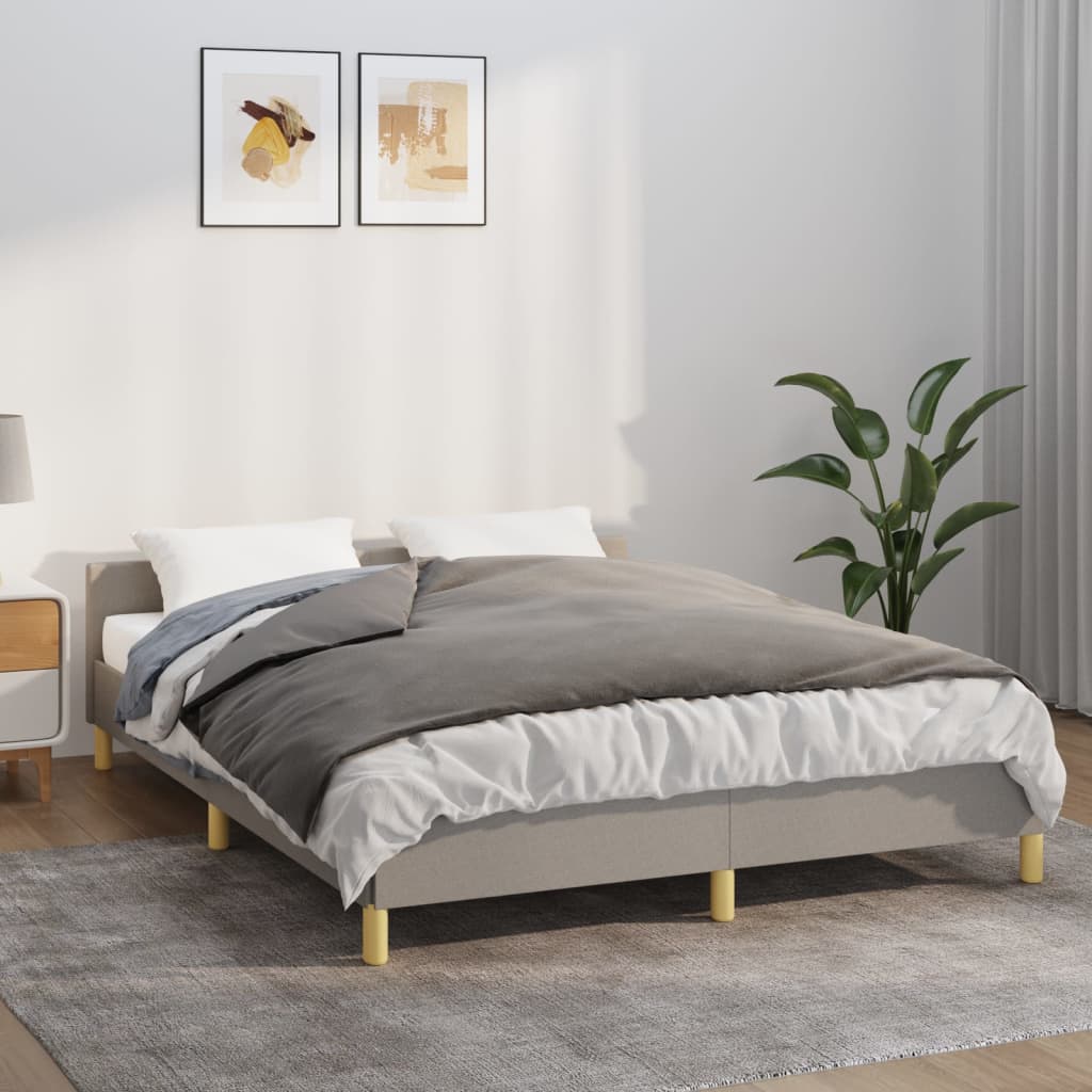 VidaXL Verzwaringsdeken met hoes 152x203 cm 7 kg stof grijs