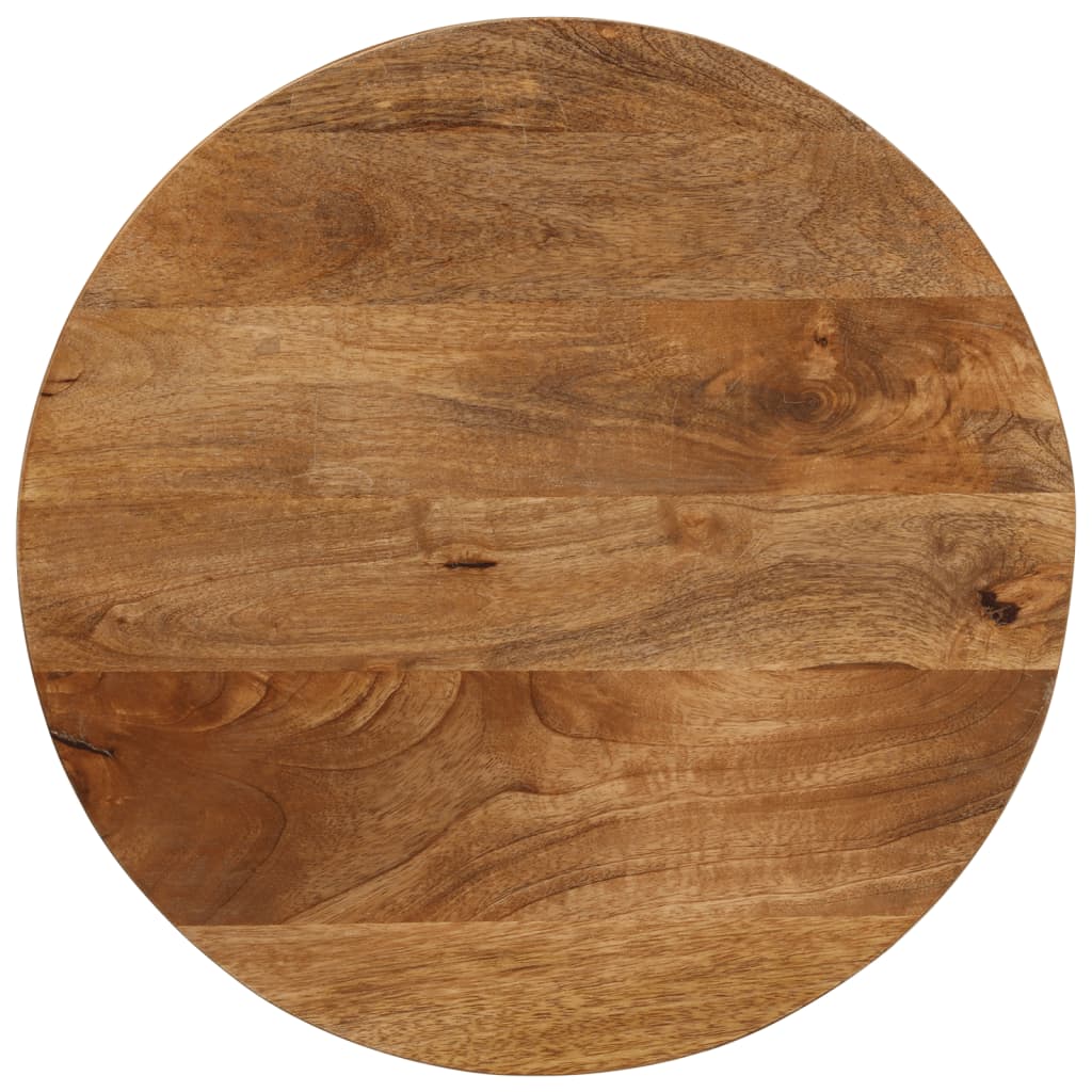 VidaXL Tafelblad rond Ø 50x3,8 cm massief ruw mangohout