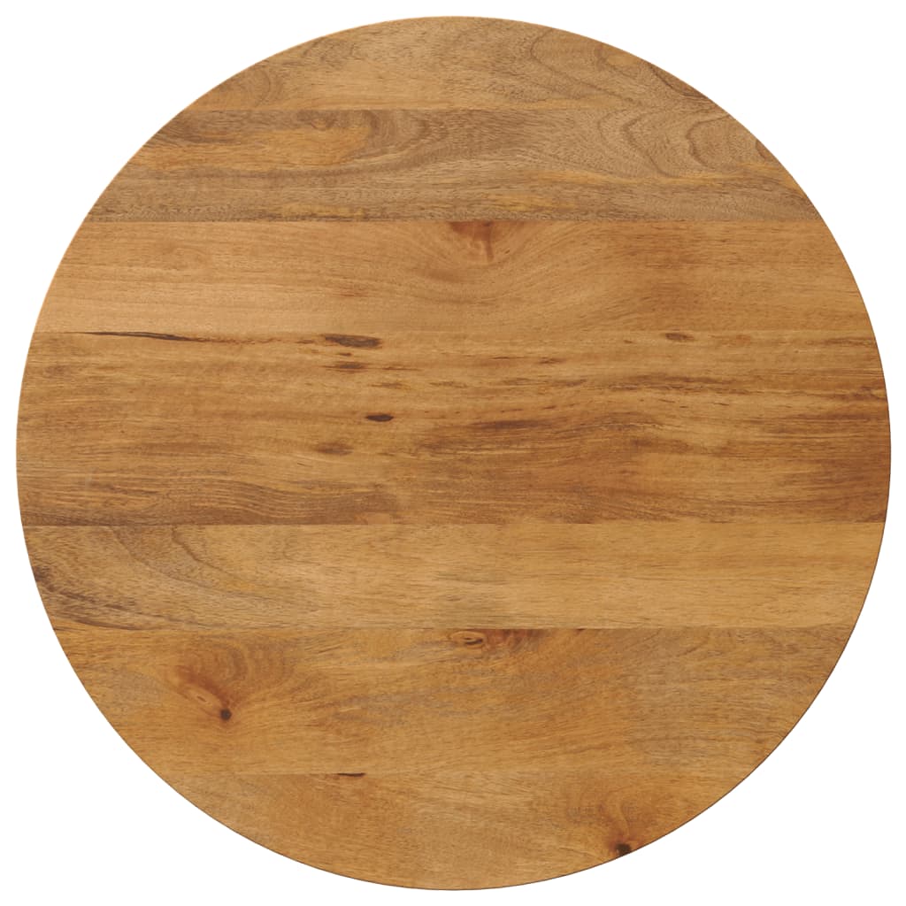 VidaXL Tafelblad rond Ø 80x3,8 cm massief ruw mangohout