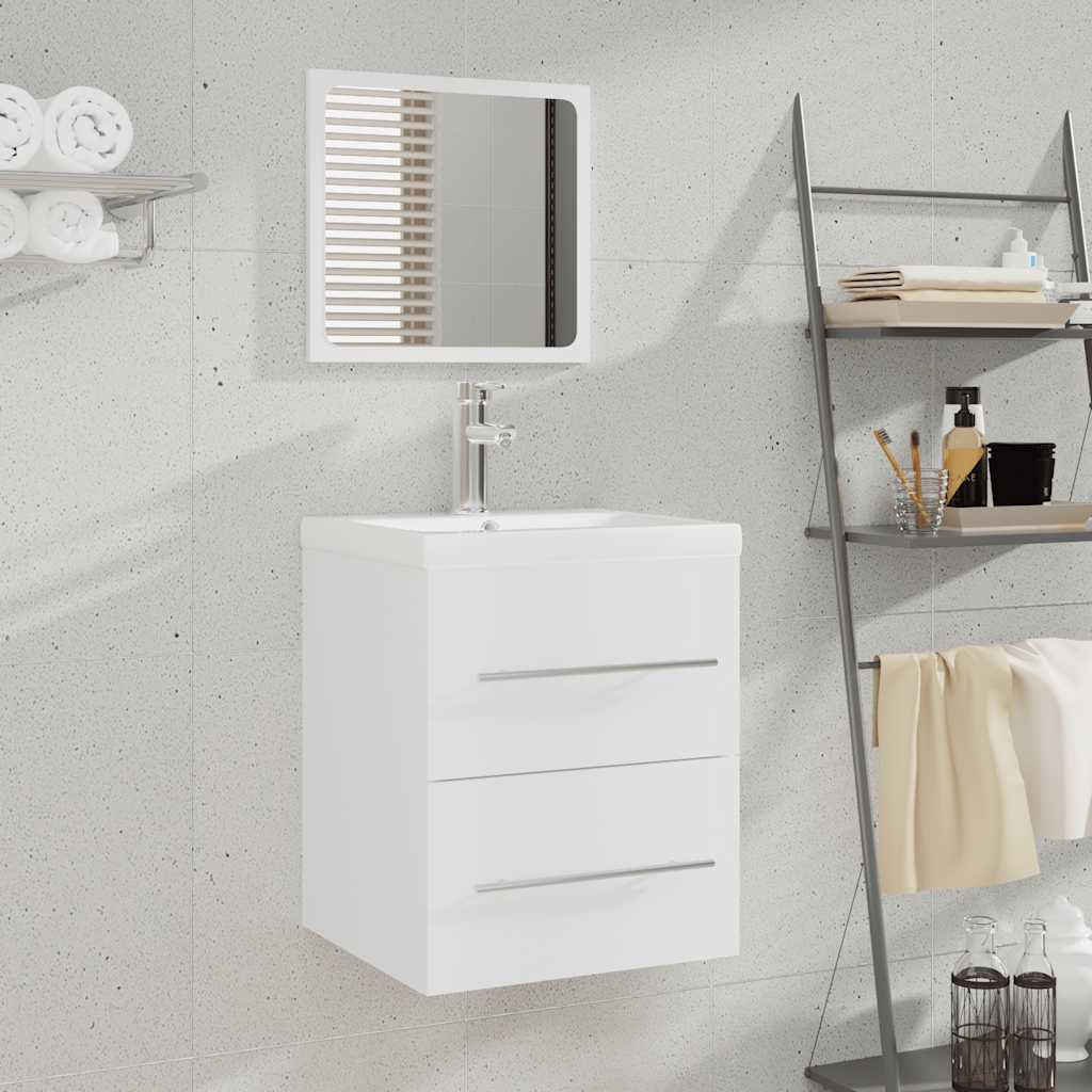 VidaXL Badkamerkast met spiegel 41x38,5x48 cm wit 