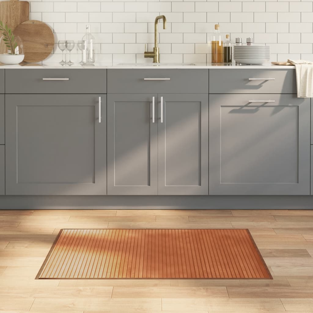 VidaXL Vloerkleed rechthoekig 60x100 cm bamboe bruin