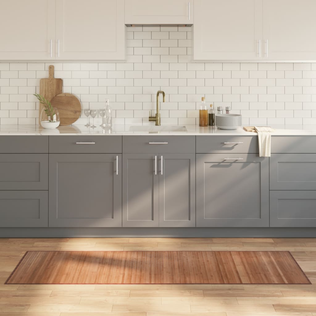 VidaXL Vloerkleed rechthoekig 60x200 cm bamboe naturel