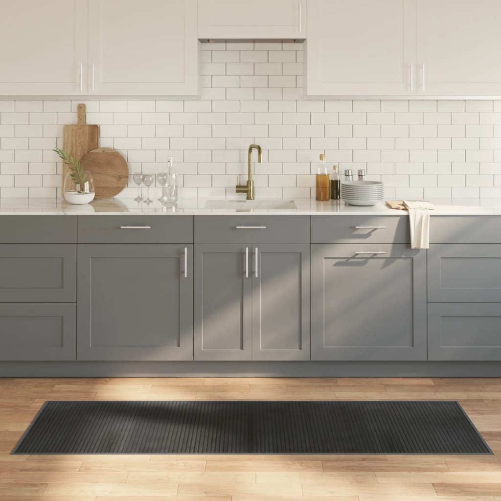 VidaXL Vloerkleed rechthoekig 60x200 cm bamboe grijs