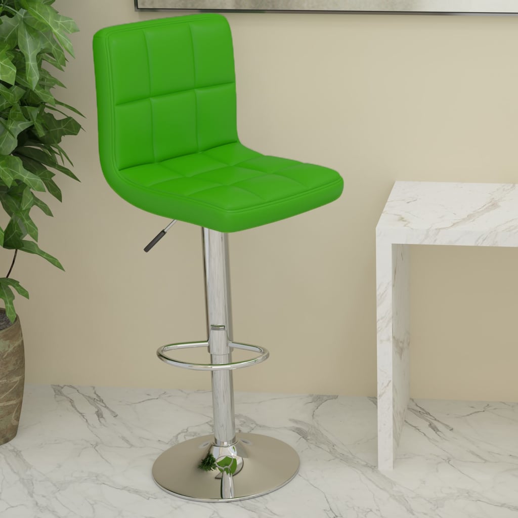 VidaXL Barkruk kunstleer groen