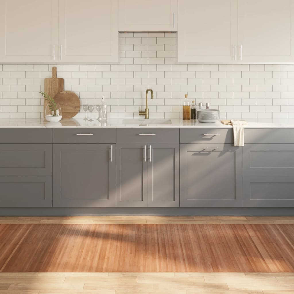 VidaXL Vloerkleed rechthoekig 100x300 cm bamboe naturel